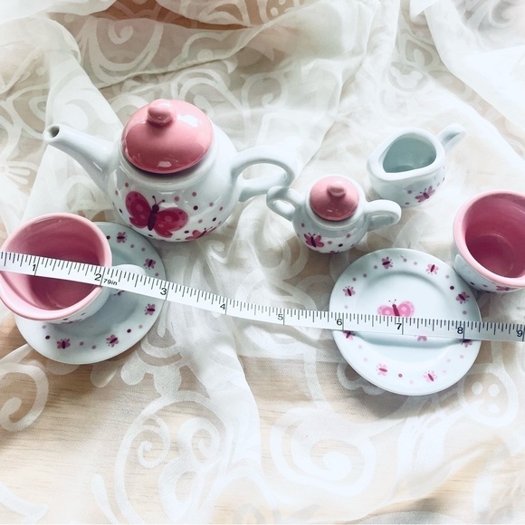 Schylling Butterfly Porcelain Mini Tea Set - Picture 12 of 13